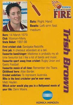 2003-04 Queensland Bulls #NNO Trish Brown Back