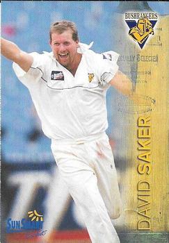 1997-98 Victorian Bushrangers Cricket #NNO David Saker Front