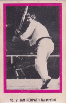 1974 Sunicrust Cricket #2 Ian Redpath Front