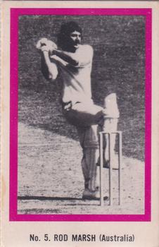 1974 Sunicrust Cricket #5 Rod Marsh Front