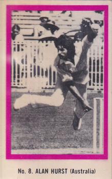 1974 Sunicrust Cricket #8 Alan Hurst Front