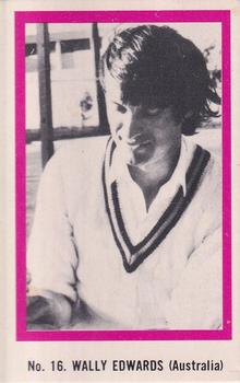1974 Sunicrust Cricket #16 Wally Edwards Front