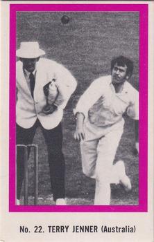1974 Sunicrust Cricket #22 Terry Jenner Front
