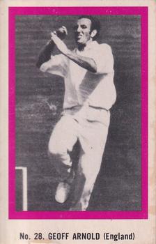1974 Sunicrust Cricket #28 Geoff Arnold Front