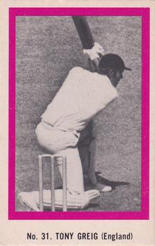 1974 Sunicrust Cricket #31 Tony Greig Front