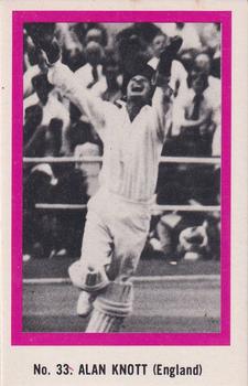 1974 Sunicrust Cricket #33 Alan Knott Front