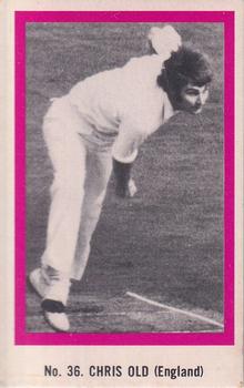 1974 Sunicrust Cricket #36 Chris Old Front
