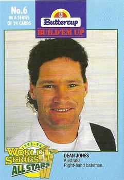 1993-94 Buttercup World Series All Stars #6 Dean Jones Front