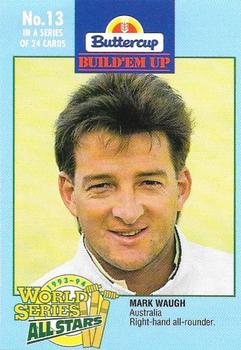 1993-94 Buttercup World Series All Stars #13 Mark Waugh Front