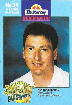 1993-94 Buttercup World Series All Stars #24 Ken Rutherford Front