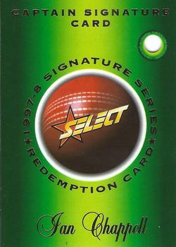 1997-98 Select - Captain Signatures Redemptions #CSR1 Ian Chappell Front