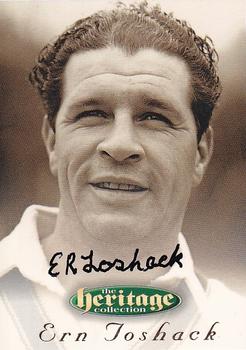 1996 Futera Heritage Collection #4 Ernie Toshack Front