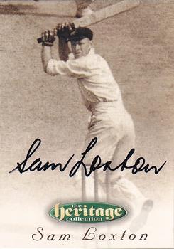 1996 Futera Heritage Collection #14 Sam Loxton Front