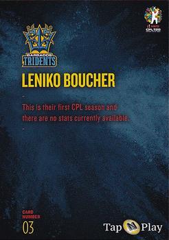 2019 Tap 'N' Play Caribbean Premier League #03 Leniko Boucher Back