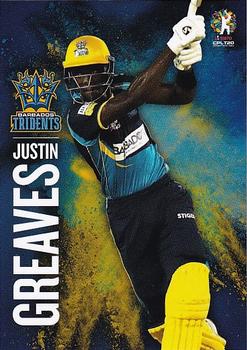 2019 Tap 'N' Play Caribbean Premier League #06 Justin Greaves Front