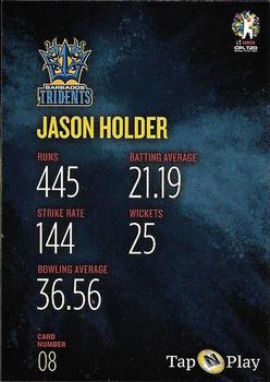 2019 Tap 'N' Play Caribbean Premier League #08 Jason Holder Back