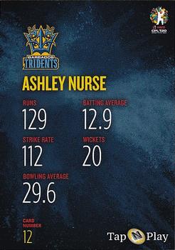 2019 Tap 'N' Play Caribbean Premier League #12 Ashley Nurse Back