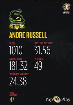 2019 Tap 'N' Play Caribbean Premier League #47 Andre Russell Back