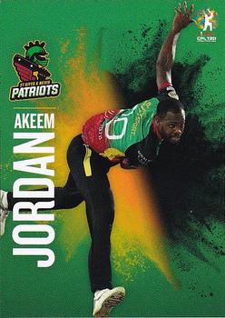 2019 Tap 'N' Play Caribbean Premier League #63 Akeem Jordan Front