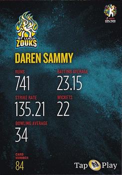 2019 Tap 'N' Play Caribbean Premier League #84 Darren Sammy Back