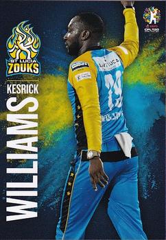 2019 Tap 'N' Play Caribbean Premier League #85 Kesrick Williams Front