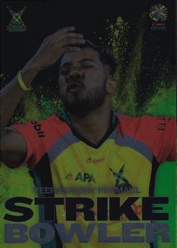 2019 Tap 'N' Play Caribbean Premier League - Strike Bowlers #SB-08 Veerasammy Permaul Front