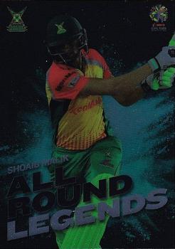 2019 Tap 'N' Play Caribbean Premier League - All Round Legends #TTR-03 Shoaib Malik Front