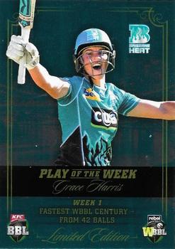 2018-19 Tap 'N' Play BBL/WBBL Play of the Week #PW-01 Grace Harris Front