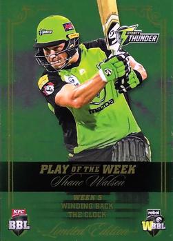 2018-19 Tap 'N' Play BBL/WBBL Play of the Week #PW-05 Shane Watson Front
