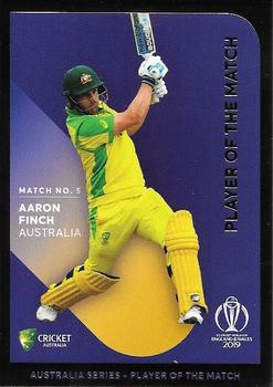 2019 Tap 'N' Play Cricket World Cup Australian Players of the Match #5 Aaron Finch Front