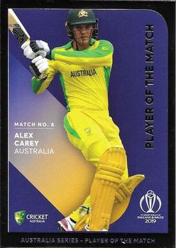 2019 Tap 'N' Play Cricket World Cup Australian Players of the Match #8 Alex Carey Front