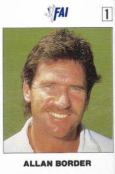 1989-90 FAI Australian Cricket Team Season 1989-1990 #1 Allan Border Front
