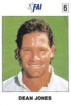 1989-90 FAI Australian Cricket Team Season 1989-1990 #6 Dean Jones Front