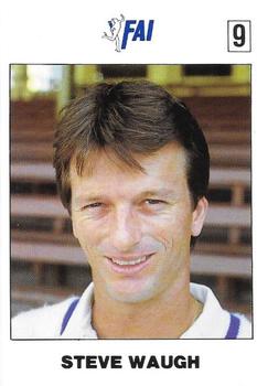 1989-90 FAI Australian Cricket Team Season 1989-1990 #9 Steve Waugh Front