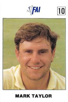 1989-90 FAI Australian Cricket Team Season 1989-1990 #10 Mark Taylor Front