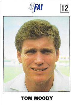 1989-90 FAI Australian Cricket Team Season 1989-1990 #12 Tom Moody Front