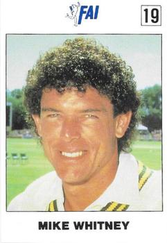 1989-90 FAI Australian Cricket Team Season 1989-1990 #19 Mike Whitney Front