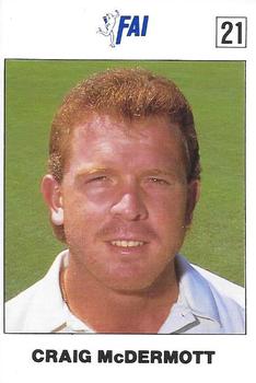 1989-90 FAI Australian Cricket Team Season 1989-1990 #21 Craig McDermott Front