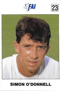 1989-90 FAI Australian Cricket Team Season 1989-1990 #23 Simon O'Donnell Front