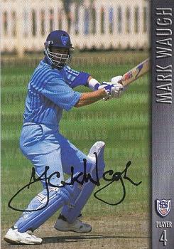 1996-97 New South Wales Blues Cricket #4 Mark Waugh Front