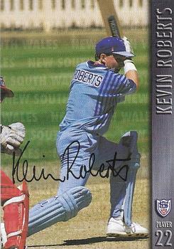 1996-97 New South Wales Blues Cricket #9 Kevin Roberts Front