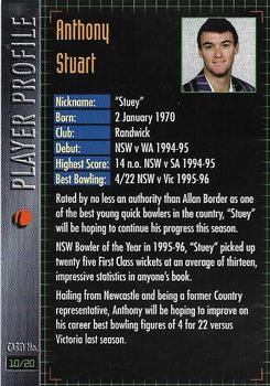 1996-97 New South Wales Blues Cricket #10 Anthony Stuart Back