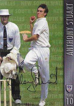 1996-97 New South Wales Blues Cricket #10 Anthony Stuart Front