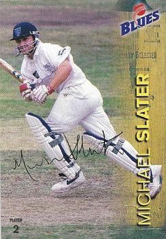 1997-98 New South Wales Blues Cricket #2 Michael Slater Front