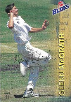 1997-98 New South Wales Blues Cricket #11 Glenn McGrath Front