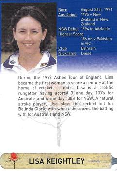 2000-01 New South Wales Blues #NNO Lisa Keightley Back