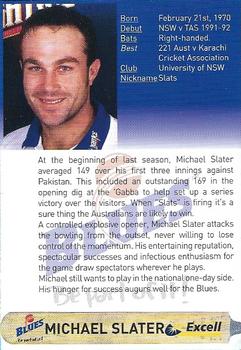 2000-01 New South Wales Blues #NNO Michael Slater Back