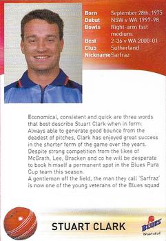2001-02 New South Wales Blues #NNO Stuart Clark Back