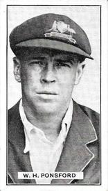 1925 Morris's Australian Cricketers #6 Bill Ponsford Front
