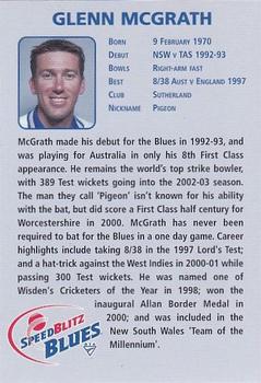 2002-03 New South Wales Blues #NNO Glenn McGrath Back